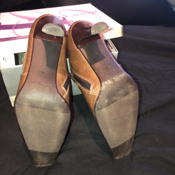 Booties, Vintage, Brown, Size 6 1/2 - Picture 3 of 3